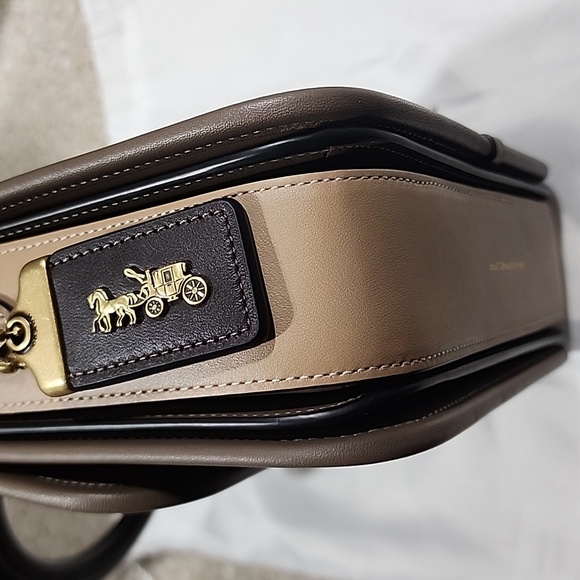 Coach Rogue Top Handle In Dark Stone - Picture 5 of 10